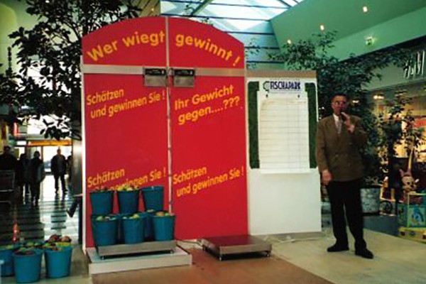 Gewinnspiel in Einkaufszentrum