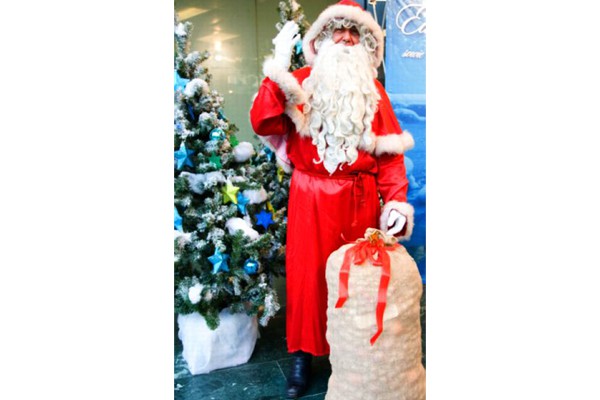 Weihnachtsmann mit Sack