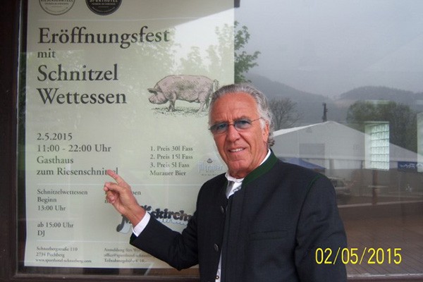 Moderation Riesenschnitzel-Wettessen, Puchberg